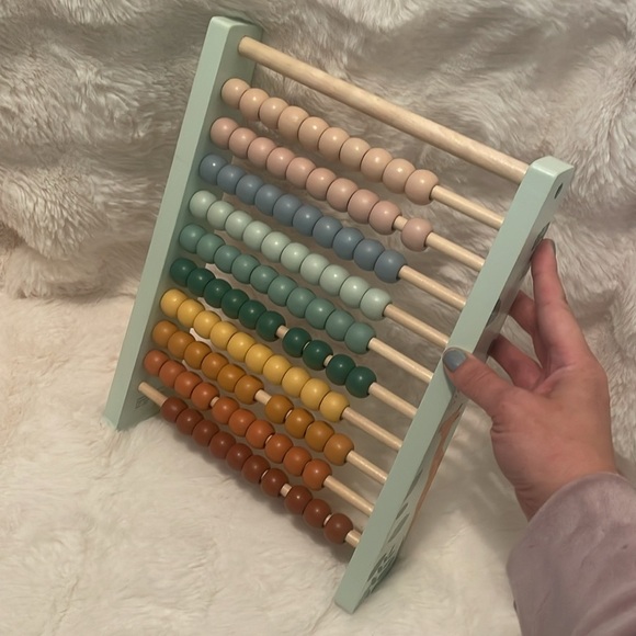 Beautiful Wooden Rainbow Pastel Abacus Montessori Style - Picture 5 of 8